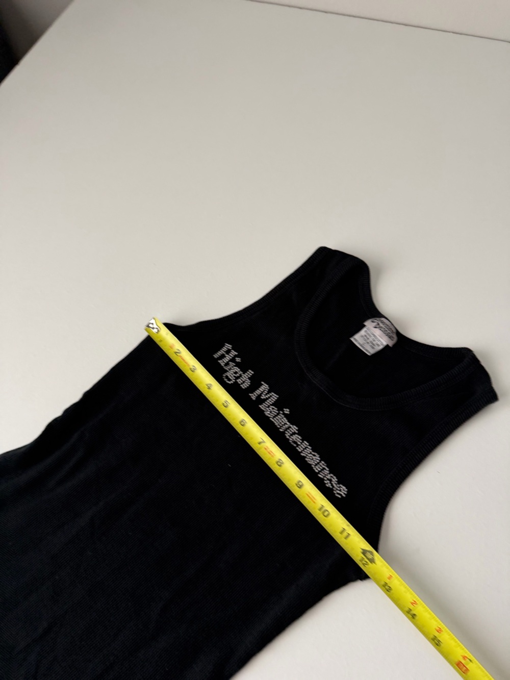 Y2K High Maintenance Rhinestone Tank - Picture 5 of 5